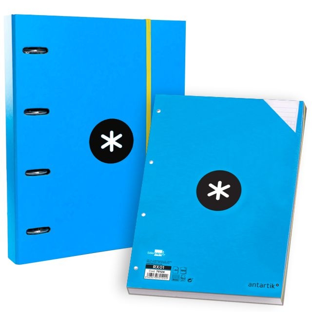 Comprar Carpeta 4 anillas Din A4, con recambio, Antartik turquesa