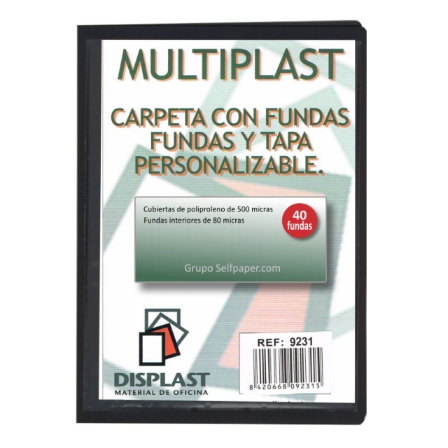 carpeta 40 fundas canguro personalizable