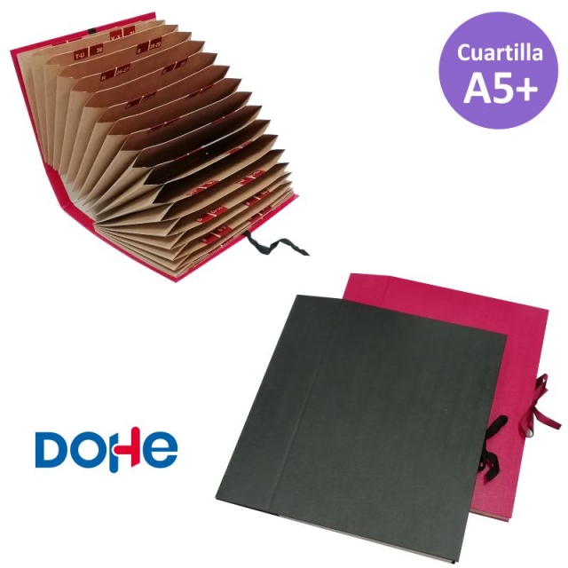 carpeta acordeon cuartilla dohe din a5 medio folio