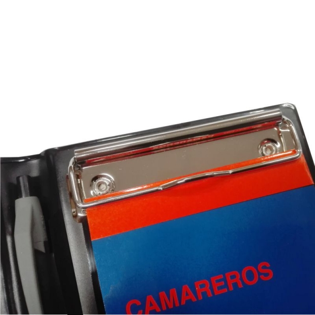 carpeta con pinza alambre camareros comandas