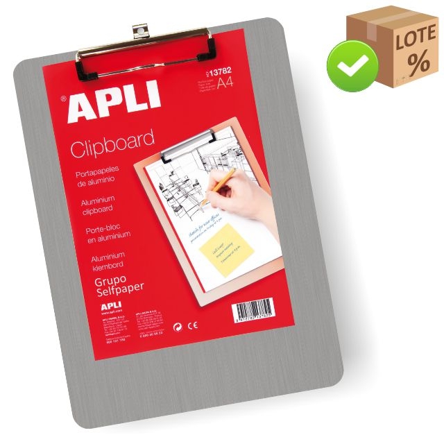 Comprar Carpeta con pinza, tablilla metálica de aluminio, colgador