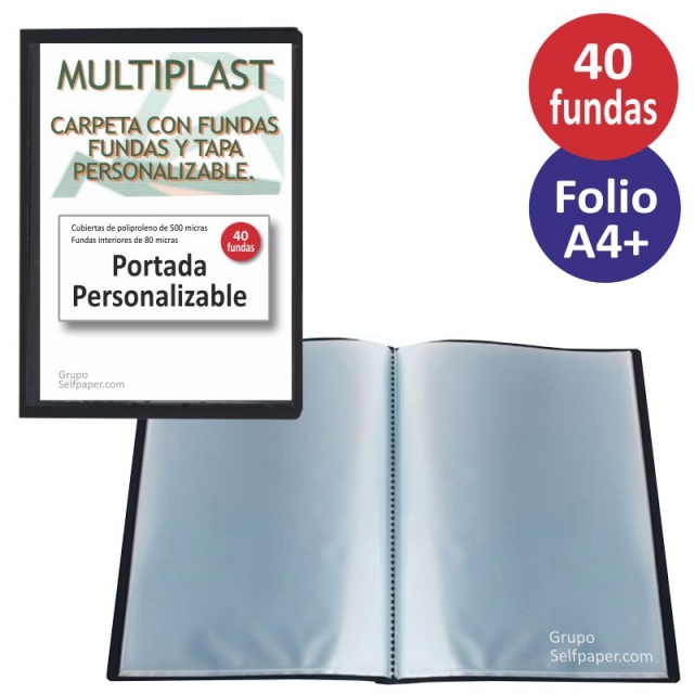 carpeta escaparate 40 fundas portada canguro