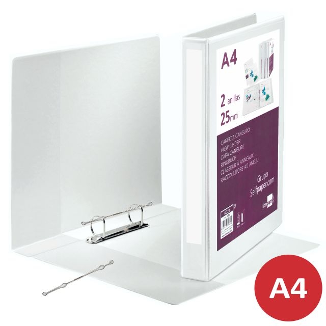 Comprar Carpeta personalizable Canguro 2 anillas mixtas 25 mm Din A4