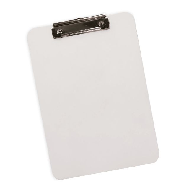 Comprar Carpeta pinza miniclip, placa portanotas A4 color blanco