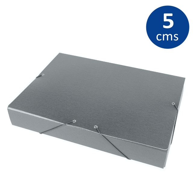 Comprar Carpeta caja proyectos lomo 5 centimetros color Gris