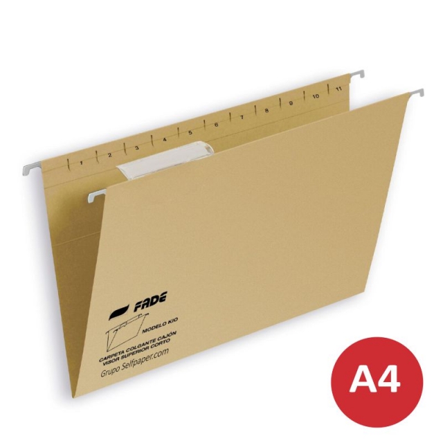 Comprar Carpetas colgantes Din A4 Kraft Fade KIO1 economicas en C/50