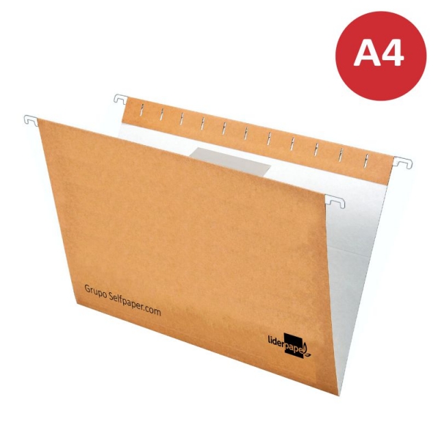 colgantes Din A4 kraft visor superior pte.10