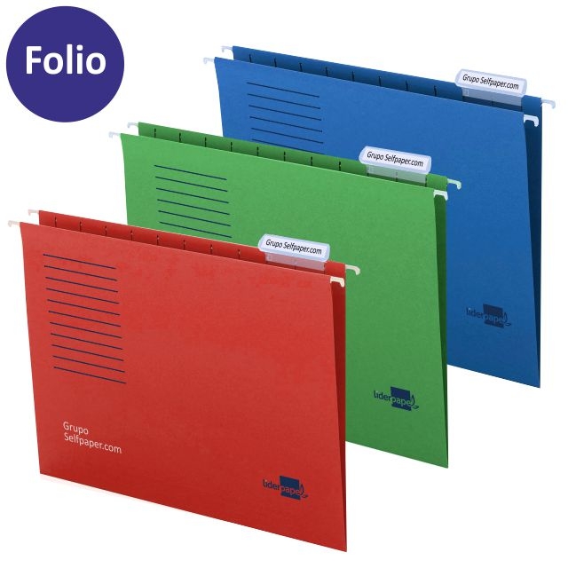 Carpeta Colgante Folio colores visor superior, Selfpaper.com.