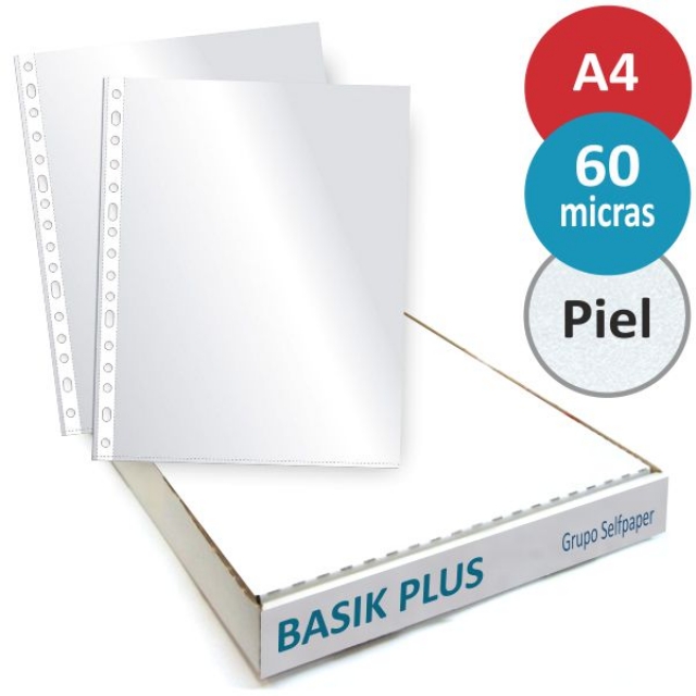 Comprar Funda Multitaladro Din A4, 60 micras, Basic Plus C/100