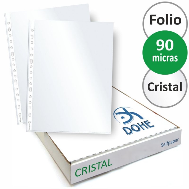 Comprar Fundas plastico Multitaladro Folio 90 micras Cristal