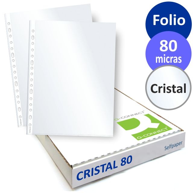 Comprar Funda multitaladro Folio, cristal 80 micras Q-connect