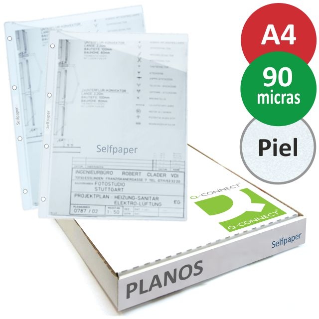 Comprar Fundas para planos corte oblicuo diagonal A4 4 taladros