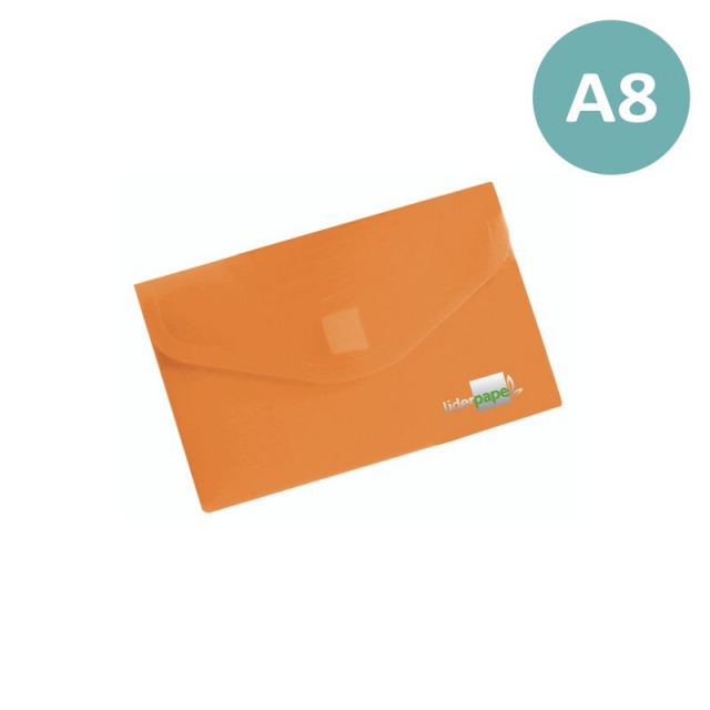 Comprar Sobre plástico cierre velcro A8 Naranja DS44