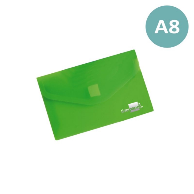 Comprar Sobre plástico cierre velcro A8 Verde DS46