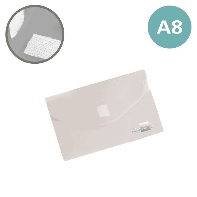 Comprar Sobre plástico cierre velcro Din A8 70x110 mm transparente