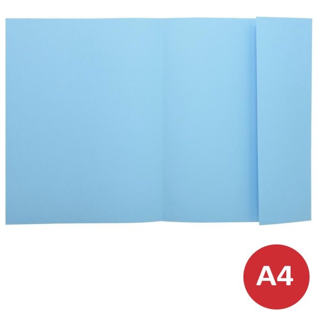 Comprar Subcarpetas cartulina, con solapa Din A4,  Azul