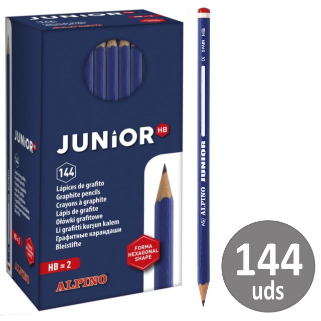 Comprar Caja 144 Lápices Alpino Junior Masats nº 2 HB Classpack