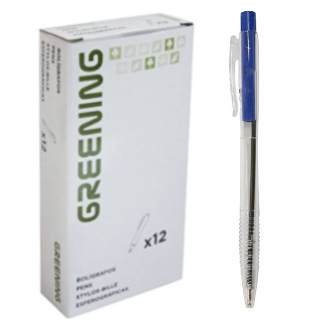 boligrafo clip click retractil economico greening