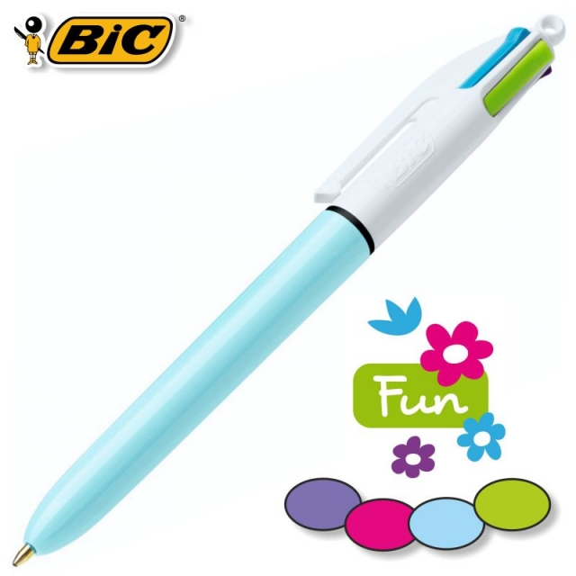 boligrafo bic 4 cuatro colores fashion fun