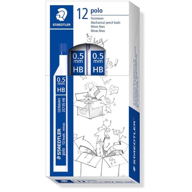caja 12 tubos minas staedtler polo 257 05