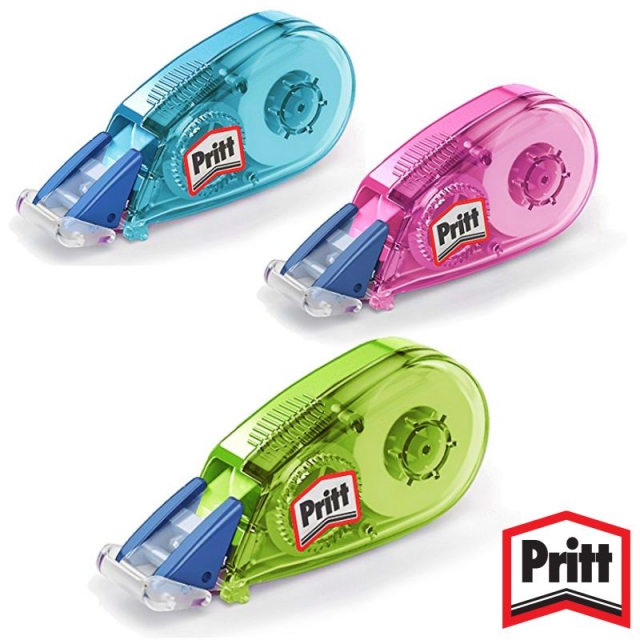 cinta correctora micro roller pritt colores 6 mts.