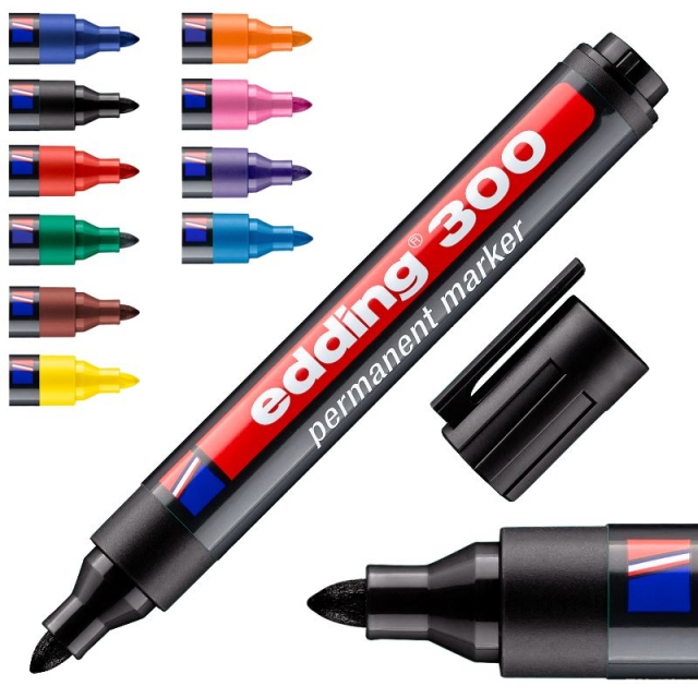 edding 300 rotulador permanente tinta indeleble