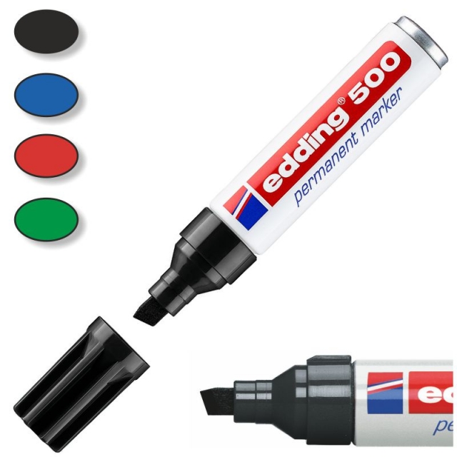 Comprar Edding 500 rotulador permanente, marcador indeleble biselado
