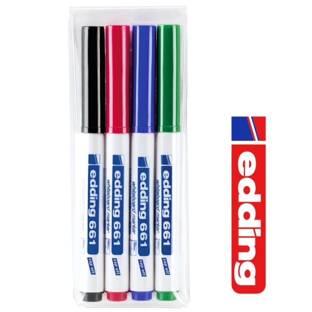 edding 661 4 s paquete 4 colores marcadores