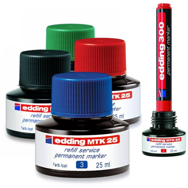 Comprar Edding MTK25 Tinta permanente rellenado rotuladores capilar