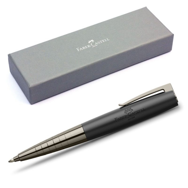 estuche boligrafo faber castell loom gunmetal