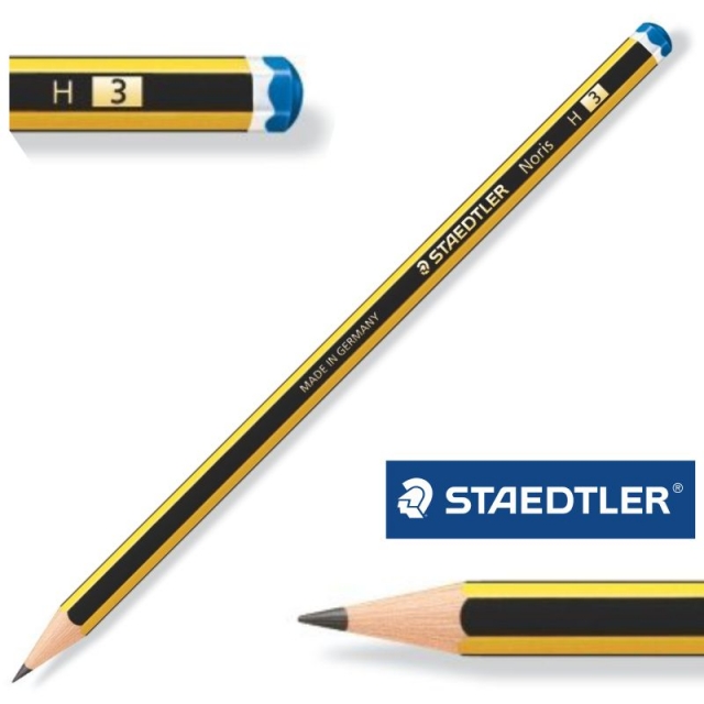 Lapiz Staedtler Noris H - nº 3, Duro, número 3