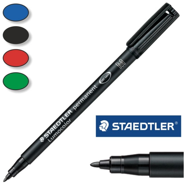 Staedtler Lumocolor 350 Rotulador Permanente - Secado Rapido - Punta 2 - 5  mm Aprox - Color Marron Rotuladores, marcadores y subrayadores Escritura y  corrección Papelería / Oficina 