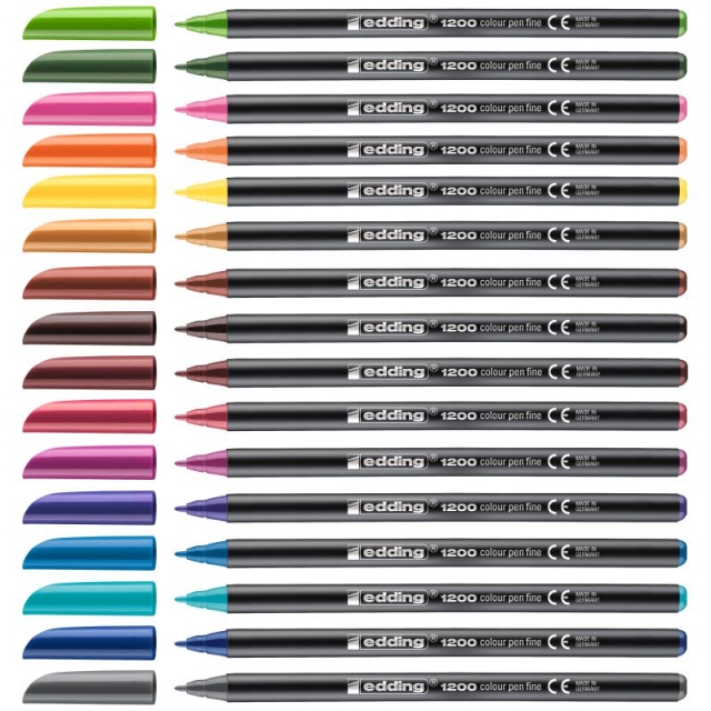 marcador edding 1200 tonos colores especiales