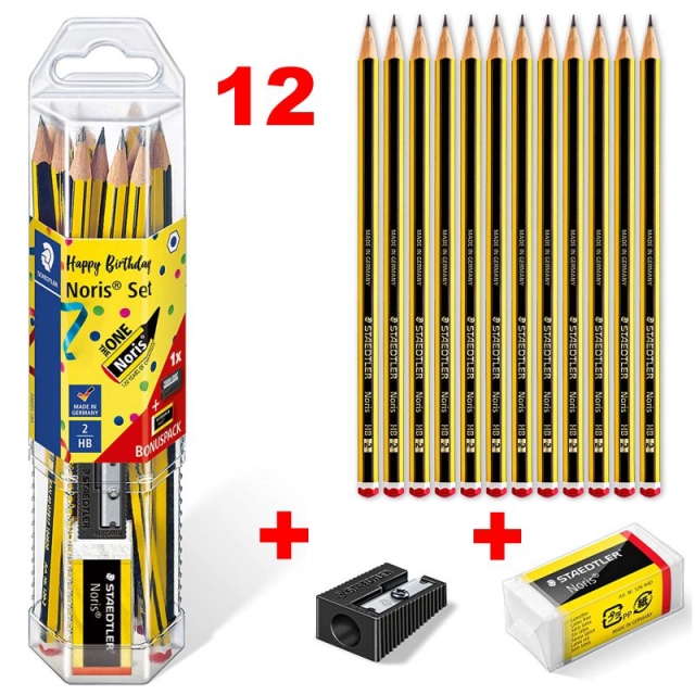 Comprar Pack ahorro 12 lápices Staedtler + Goma + Sacapuntas