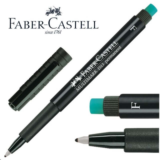 permanente punta fina f faber castell multimark