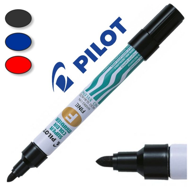pilot super color marker f medio permanente