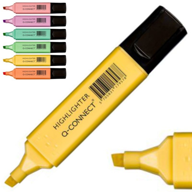 Rotulador Fluorescente Pastel Q-connect económico