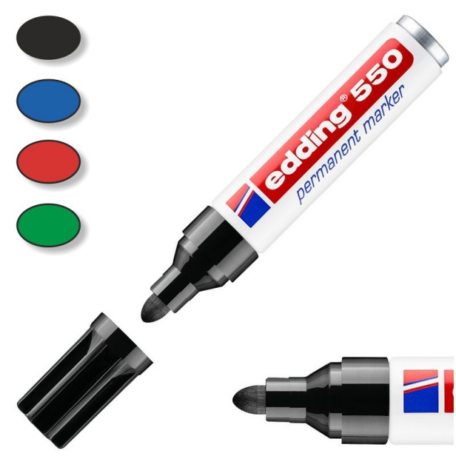 Comprar Rotulador permanente Edding 550 marcador indeleble p. cónica