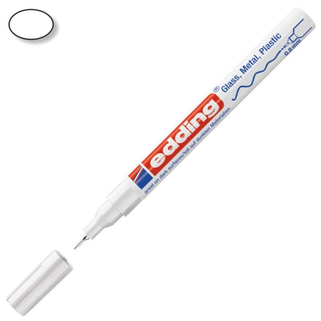 Comprar Rotulador Permanente Edding 780 Blanco opaco Extra Fino