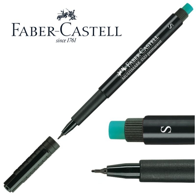 Comprar Rotulador Permanente Faber-Castell S Punta superfina, negro