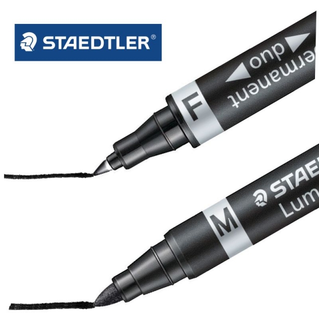 rotulador permanente staedtler lumocolor duo 348