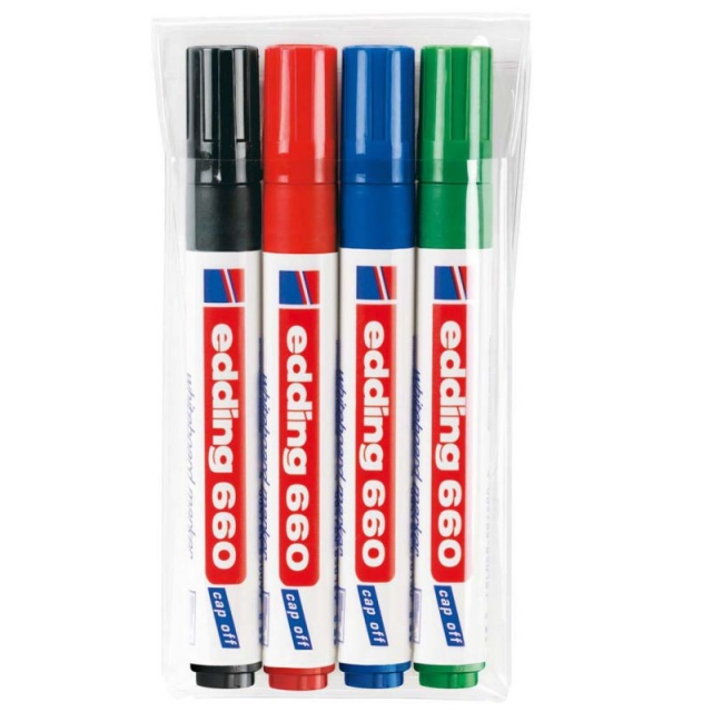 Comprar Rotuladores Pizarra Blanca Edding 660 Blister 4 Colores