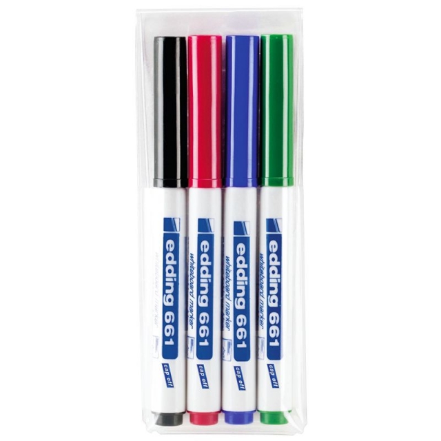 Rotuladores Pizarra blanca Edding 661 Blister 4 Colores