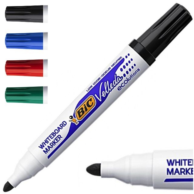Comprar Rotulador pizarra blanca Bic Velleda 1701 punta media negro