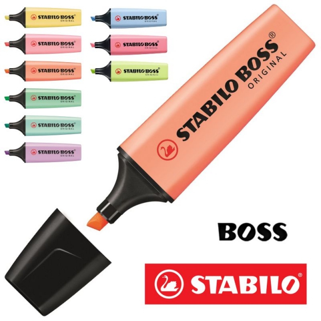 stabilo boss original pastel rotuladores fluor