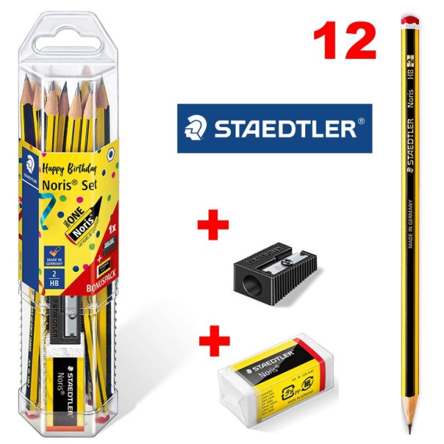 staedtler pack aniversario 12 lapices goma 61120p2