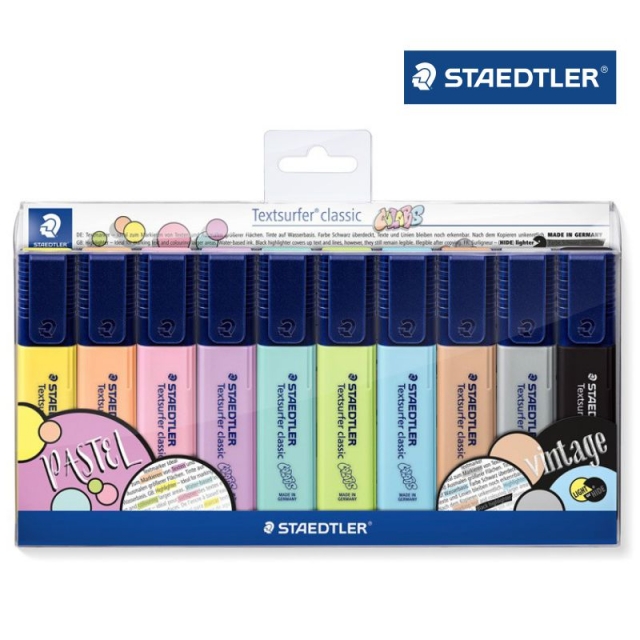 staedtler textsurfer classic pastel 10 colores 364