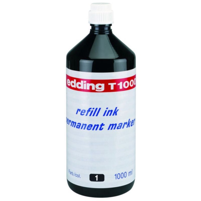 Comprar Tinta Edding T-1000 Permanente 1000 ml - 1 litro - negro