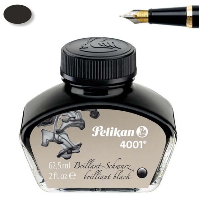 Comprar Tinta para plumas estilograficas, Tintero Pelikan Negro 62.5
