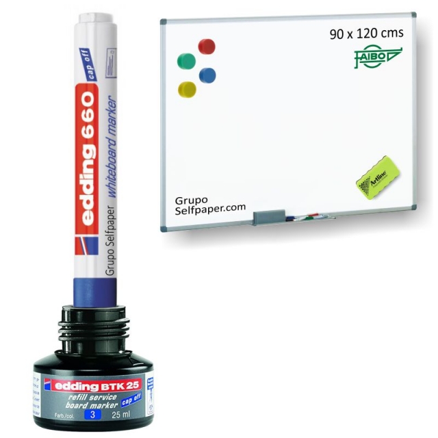 recarga tinta rellenar edding btk25-003 pizarras